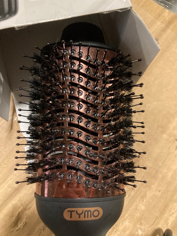 Photo 1 of ***used***TYMO Hair Dryer Brush Blow Dryer Brush in One, 4 in 1 Ionic Hairdryer and Styler Volumizer with Oval Titanium Barrel, Hot Air Straightener for Smooth Frizz-Free Blowout, Gold