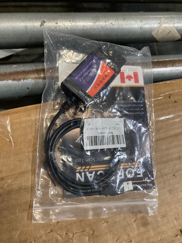 Photo 1 of USB OBD2 ELM327 Scanner Reader USB to OBD2 Cable ELMconfig FoCCCus Diagnostic Scan Tool OBD2 to USB OBDii ELM 327 Interface Code Reader for Ford GM Chevy Lincoln etc for Laptop PC