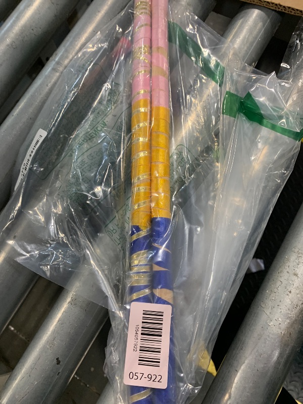 Photo 1 of **ONLY 2** Craftsofindia® Colorful Decorated Wooden Dandiya Stick 4pcs (2 Pairs) Dandia Stick For Navratri Dandiya Garba Dance