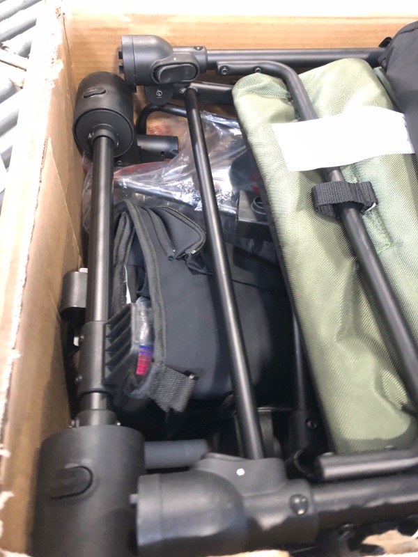 Photo 1 of *Missing Parts*
Jeep Deluxe Wrangler Stroller Wagon with Cooler Bag and Parent Organizer by Delta Children, Black/Green