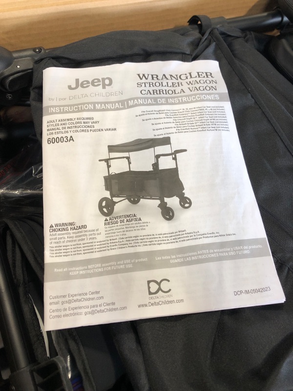 Photo 1 of *Missing Parts*
Jeep Deluxe Wrangler Stroller Wagon with Cooler Bag and Parent Organizer by Delta Children, Black/Green