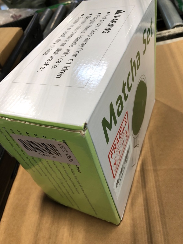 Photo 1 of ***MISSING ITEM***5Pcs Matcha Whisk Set, 18OZ Bowl With Spout, Japanese Ceremony Matcha Whisks Kit, 100% Natural Bamboo Whisk, Ceramic Whisk Holder (Green), Stainless Sifter, Tea Scoop, Gift for Matcha Lovers Beginner