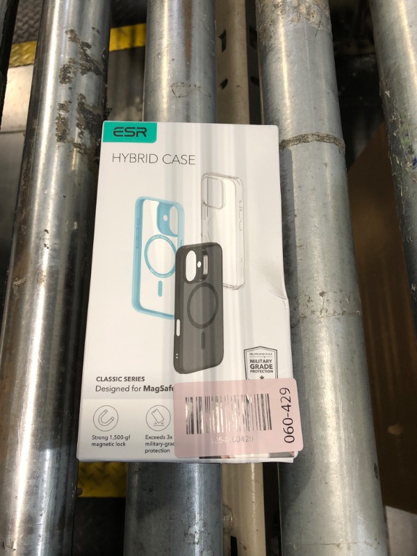 Photo 1 of *Damage *Small crack* ESR for iPhone 16 Pro Max Case, Compatible with MagSafe, Shockproof Military-Grade Protection, Magnetic Phone Case for iPhone 16 Pro Max, Classic Hybrid Case (HaloLock), Clear