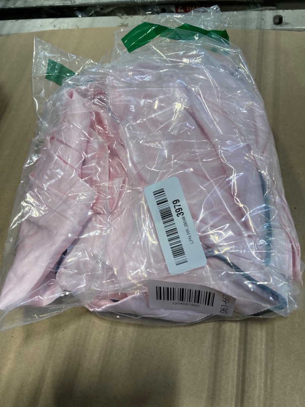 Photo 1 of ******RED LIPSTICK STAIN ON LEG***LILLUSORY Womens Silk Satin Pajama Set 2025 Pjs Lounge 2 Piece Fall Outfit Sleepwear Button Down Loungewear Matching Clothing Pink XS