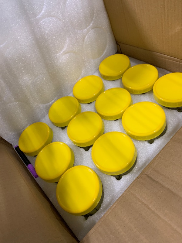 Photo 1 of [12 pcs]16 oz Mason Jars,Glass Jars with Lids, Airtight Canning Jars, Wide Mouth Mason Jars. Airtight Container For Jams, Honey, Spices,Pickles, Home Decor,Overnight Oats,Fruit Preserves