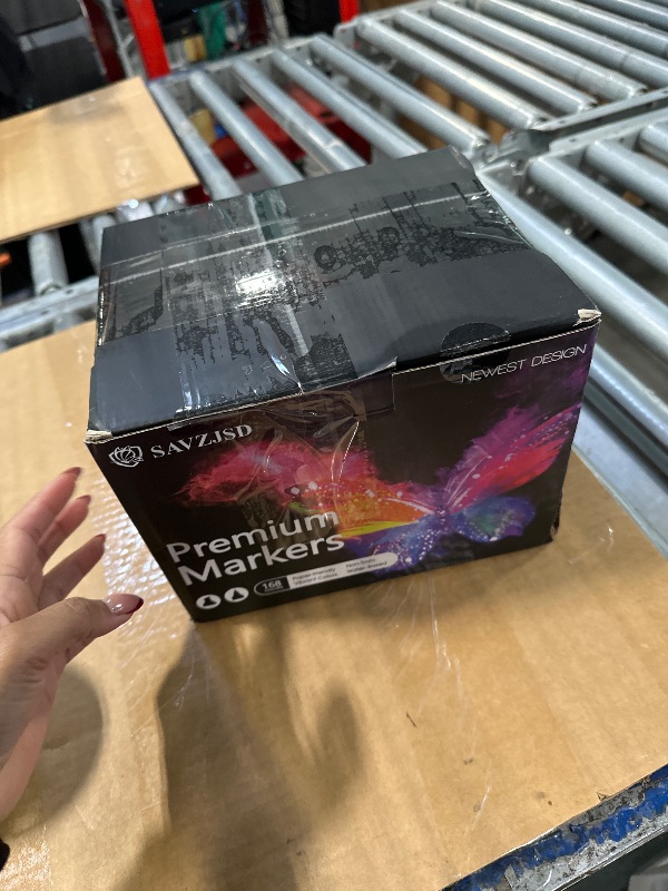 Photo 1 of [Water-Based Ink] 168 Colors Dual Tip Markers Set, Brush & Chisel Double Tipped Art Markers for Kids Adults Beginners & Artists in Coloring, Painting