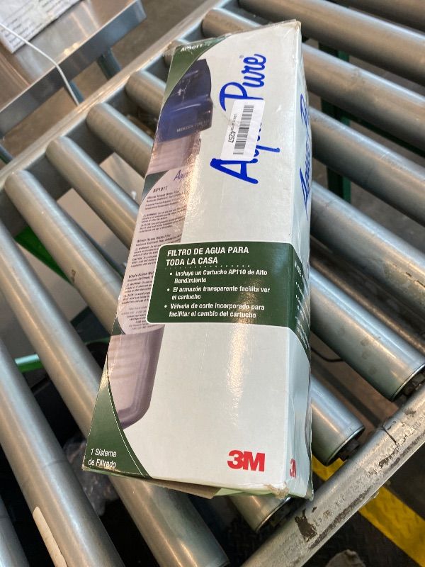 Photo 1 of **USED**3M Aqua-Pure AP101T Whole House Transparent Water Filter Housing, Ideal for 1-2 Bath Homes, Standard 1-high Drop-in Cartridge