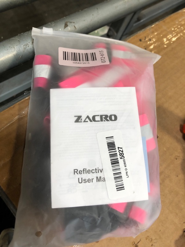 Photo 1 of Zacro LED Reflective Vest Running Gear, 5 Lights Colors High Visibility Reflective Running Gear Rechargeable Light Up Running Vest for Walking Running Cycling, Adjustable for Men Women Kids(Pink)