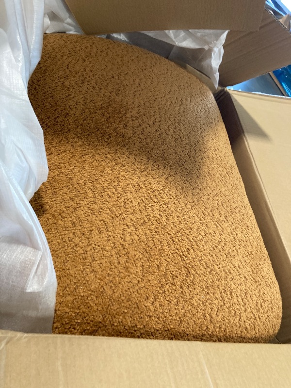 Photo 1 of ***02 boxes***the seats are beige ****Christopher Knight Home 82 Inches Sofa Couch, Cozy 3-Seater, Boucle Fabric, Wood Frame,