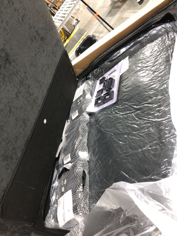 Photo 1 of ***02 boxes***Vesgantti 108" U Shaped Sectional Couch, Comfy Cloud Modular Sectional Sofa with 2 Ottoman Deep Seat Chenille Modern Cloud Sofa, Modular Sofas for Living Room, Bedroom and Apartment, Black