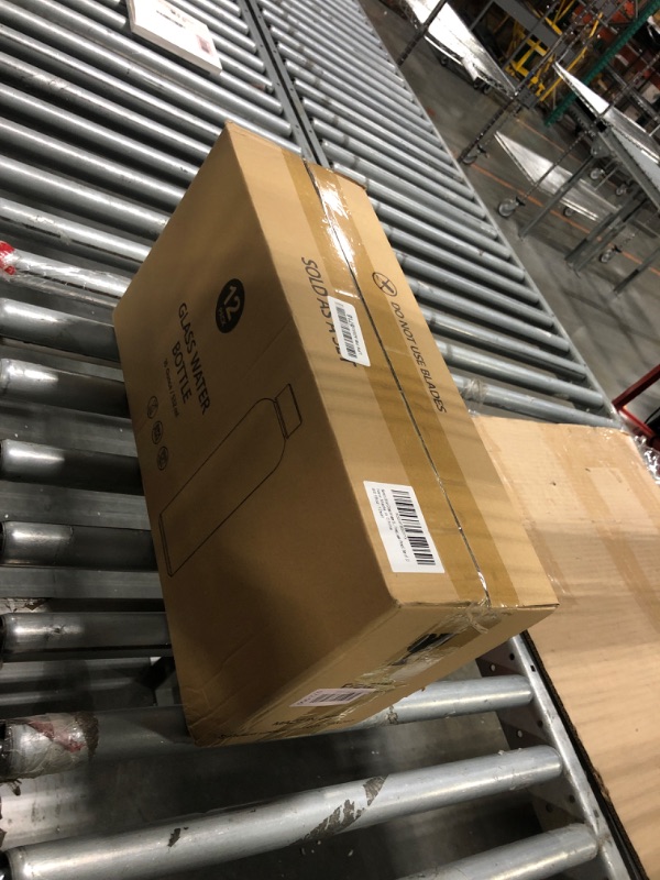 Photo 1 of [12 Pack]18 oz Glass Water Bottles with Lids, Juice Bottles, Clear glass juice bottle for juicing, Eco-Friendly Reusable Glass Juicing Bottles with Stainless Steel Lid, BPA Free,Leak-Proof