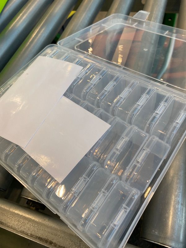 Photo 1 of *See Clerk Notes*
OUTUXED 2 Pack 36 Grids Clear Plastic Bead Organizer Box, Fishing Tackle Box Compartment Organizer with Adjustable Dividers for Jewelry, Art Craft, Bead Storage Containers with 5 Sheets Label Stickers
