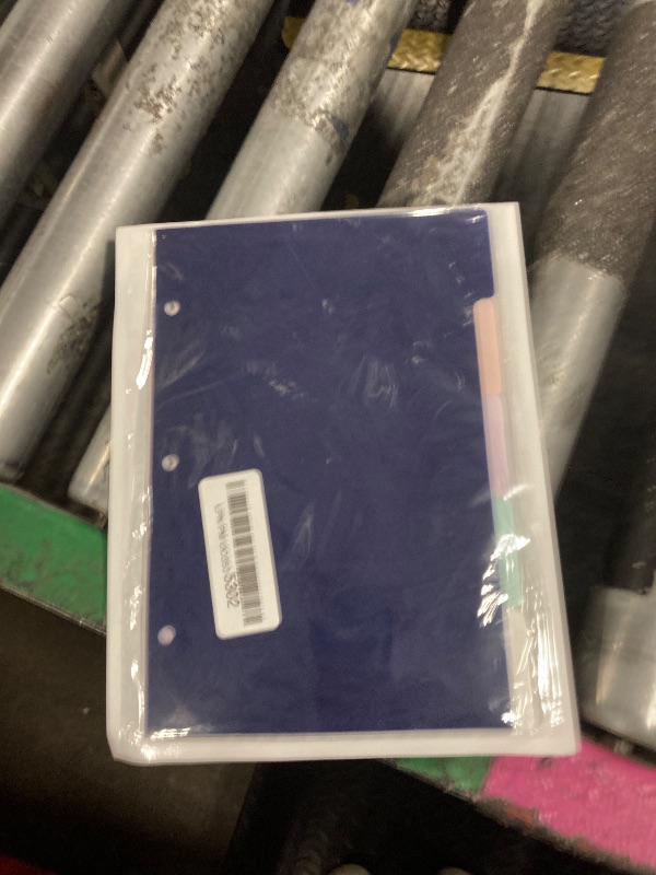 Photo 1 of (5.5 x 8.5 inch) 5 Tab 3 Hole Punch Dividers with Tabs Durable Mini Dividers Discbound Notebook-Junior Size 5 Color for Office Meeting