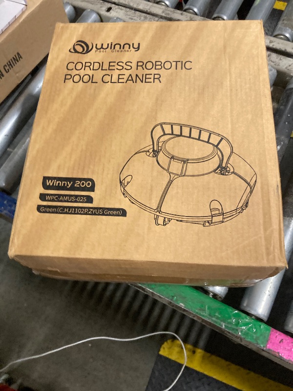 Photo 1 of (2025 Upgrade) Cordless Robotic Pool Cleaner, Lasts 80 Min, Automatic Vacuum for Above-Ground Pools up to 645 Sq.ft,Portable, Self-Parking (Light Green)