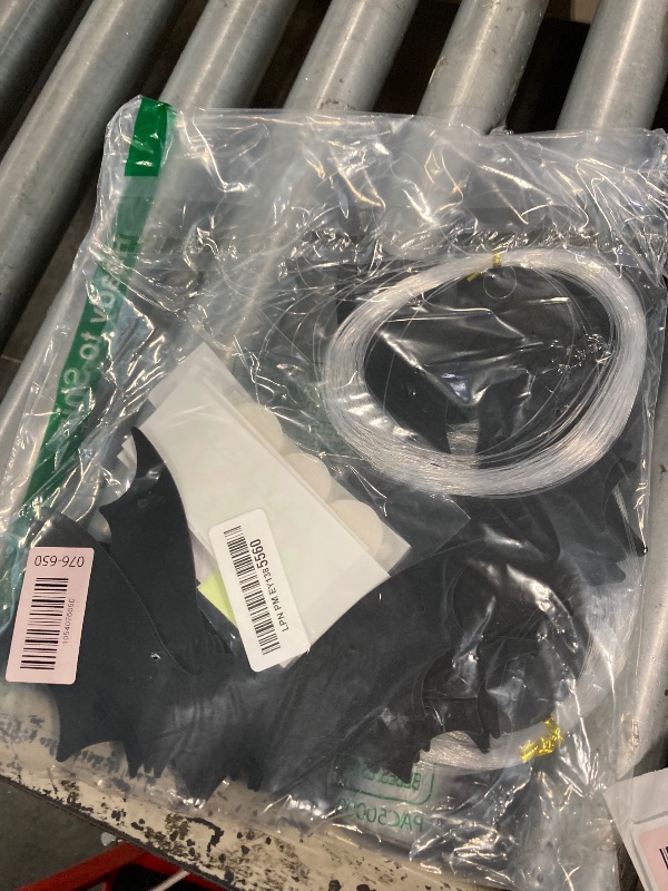 Photo 1 of (18 Pcs) Hanging Bats Halloween Decoration Outside, Large Flying Plastic Bats Outdoor Decor, 3 Different Sizes with Cute Eye Stickers for Hanging in The Tree, Porch, Yard, Lawn, Indoor