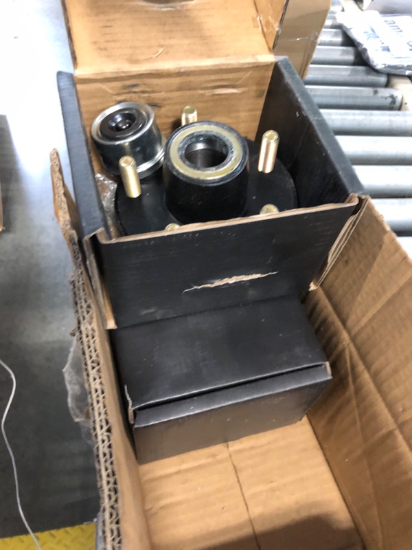 Photo 1 of *Major Damaged - Check clerk notes*
2 Sets 2000lb Trailer Axle Trailer Hub Kit 5 Bolt 4.5",Trailer Hub 5 Lug fit 1" and 1-1/16" Trailer Straight Spindle,5×4.5 Trailer hubs,Boat Trailer Hubs 5 Lug(Only Fit Straight Spindle)