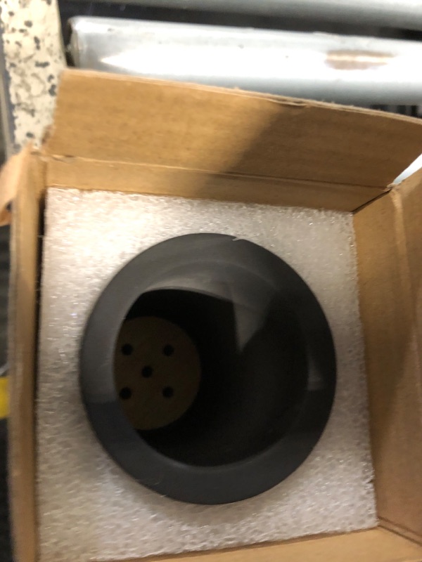 Photo 1 of ***MISSING PARTS*** Matani Bamboo Toothbrush Holder Diatomite Tooth Brush Organizer - Storage Stand for Small Bathroom & Counter - Removable Base & Drain Holes, Water-Absorbent & Quick-Drying (Off White & Black)