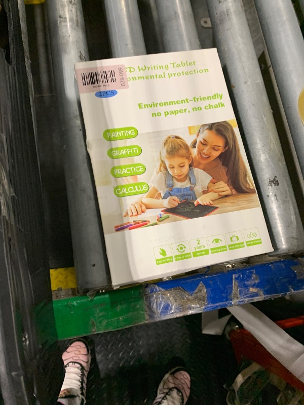 Photo 1 of [2 Pack] Genialba LCD Writing Tablet 10-Inch Colorful Doodle Board, Toddler Learning Educational Toys Gifts for 3-8 Years Old Girls and Boys, Electronic Drawing Pad for Kids (Pink&Blue)