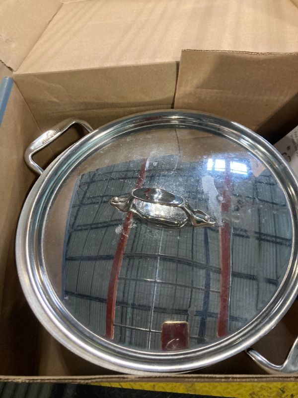 Photo 1 of ****CORRECT ITEM****All-Clad D3 3-Ply Stainless Steel Stockpot 6 Quart Induction Oven Broiler Safe 600F Pots and Pans, Cookware Silver