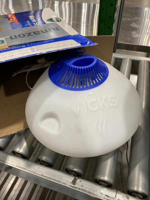 Photo 1 of *Missing Parts - Check clerk notes*
Vicks Warm Steam Vaporizer, Small to Medium Rooms, 1.5 Gallon Tank – Warm Mist Humidifier for Baby and Kids Rooms with Night Light, Works with Vicks VapoPads and VapoSteam