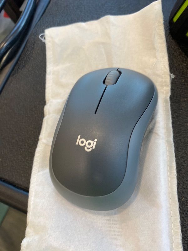 Photo 1 of *Untested*Logitech M185 Wireless Mouse, 2.4GHz with USB Mini Receiver, 12-Month Battery Life, 1000 DPI Optical Tracking, Ambidextrous PC/Mac/Laptop - Swift Grey