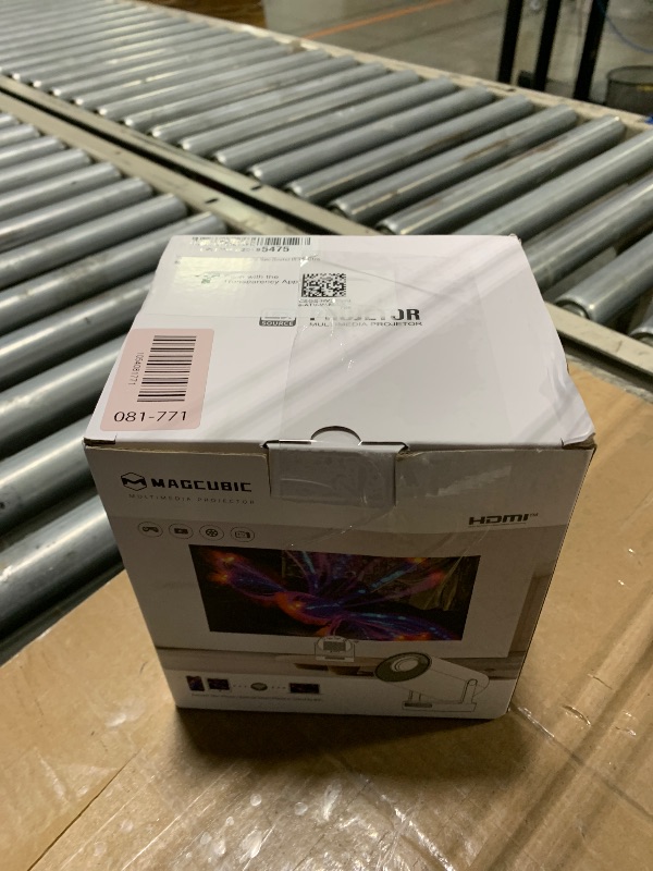 Photo 1 of ?Electric Focus?Magcubic Mini Projector 4K Support, Portable Projector with WiFi 6 and Bluetooth 5.4, Smart Proyector, 5W Soundbase Speaker, 180° Rotation for Home Theater HY300 Ultra