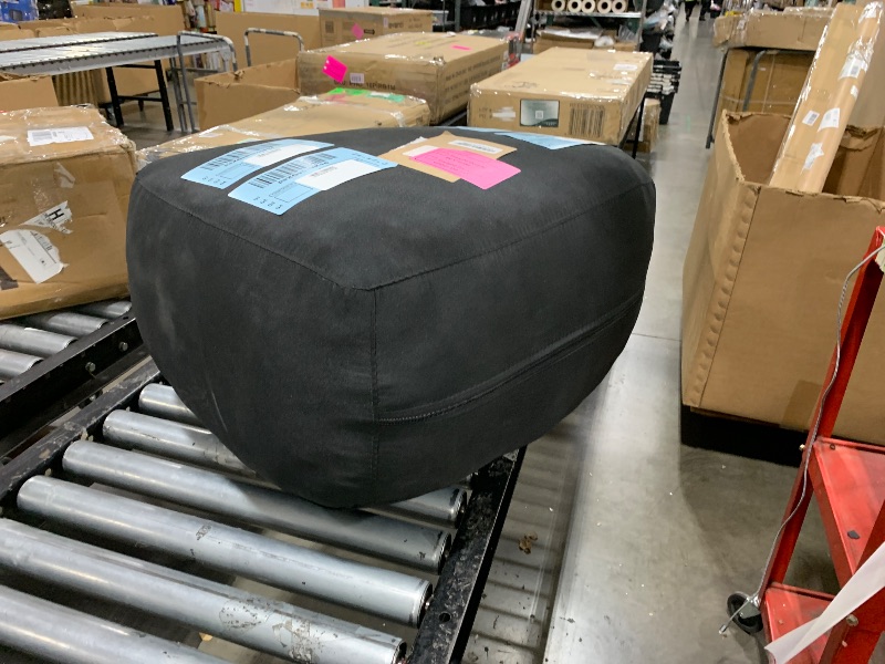 Photo 1 of Sofa Sack Bean Bag Chair - Plush, Ultra Soft - Memory Foam Bean Bag Chair with Faux Rabbit Fur Cover - Stuffed Foam Filled Furniture and Accessories for Dorm Room 5 Feet - Gray