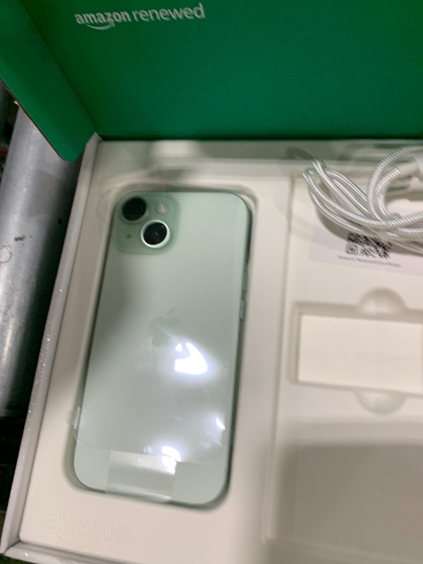 Photo 1 of Apple iPhone 15, 128GB, Green - Unlocked (Renewed Premium)