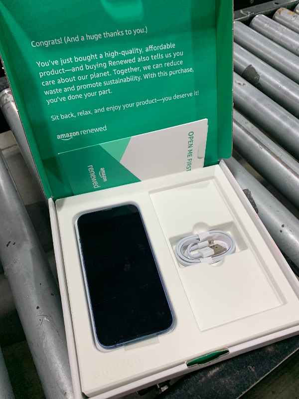 Photo 1 of Apple iPhone 13, 128GB, Blue - Unlocked (Renewed Premium)