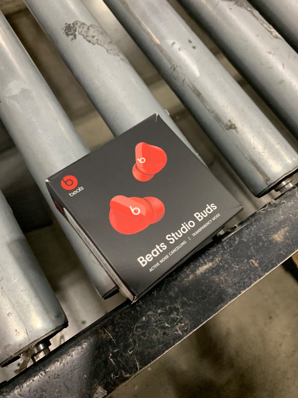 Photo 1 of Beats Studio Buds - True Wireless Noise Cancelling Earbuds - Compatible with Apple & Android, Built-in Microphone, IPX4 Rating, Sweat Resistant Earphones, Class 1 Bluetooth Headphones - Red