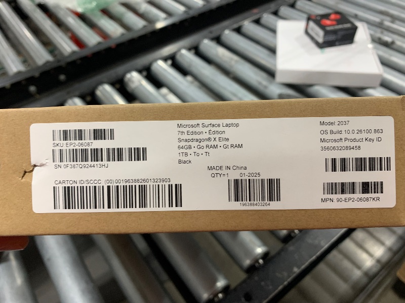 Photo 1 of Microsoft 2024 Surface Laptop 7th Edition, Copilot+ PC, 15in Snapdragon X-Elite 64GB RAM 1TB SSD Win 11H Black (Renewed)