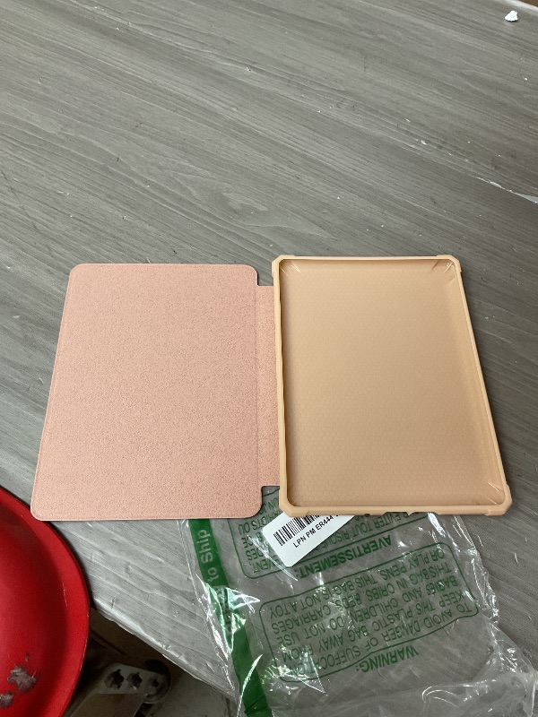 Photo 1 of CoBak Case for Kindle Paperwhite (6.8" 11th Generation 2021 Released) & Paperwhite Signature Edition- New PU Leather Cover and Clear Soft Silicone Back Cover with Auto Sleep Wake Feature light pink 