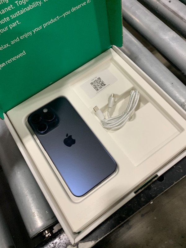 Photo 1 of Apple iPhone 15 Pro, 256GB, Blue Titanium - Unlocked (Renewed Premium)