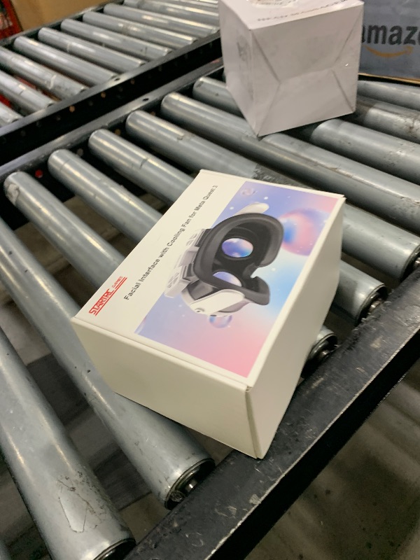 Photo 1 of Upgrade Facial Interface Cooling Fan for Meta Quest 3, Breathable Ice Silk Cotton and Soft PU Leather Face Pad Compatible with Oculus Quest 3, Adjustable Fan to Relieve Lens Fogging (3 Speeds)