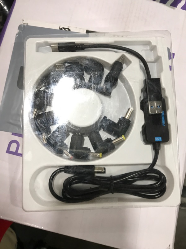 Photo 1 of FARSENSE USB C to DC Adapter,Barrel PD Trigger Cable(3.3ft) with 10 Connector Tips,USB to DC Power Cable can Switch Voltage by Pressing The Key,Support LED Display Voltage