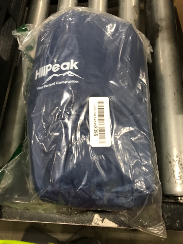 Photo 1 of HiiPeak Ultralight Inflatable Sleeping Mat with Built-in Foot Pump & Pillow, Compact Camping Air Mattress for Backpacking, Hiking (Navy Blue)