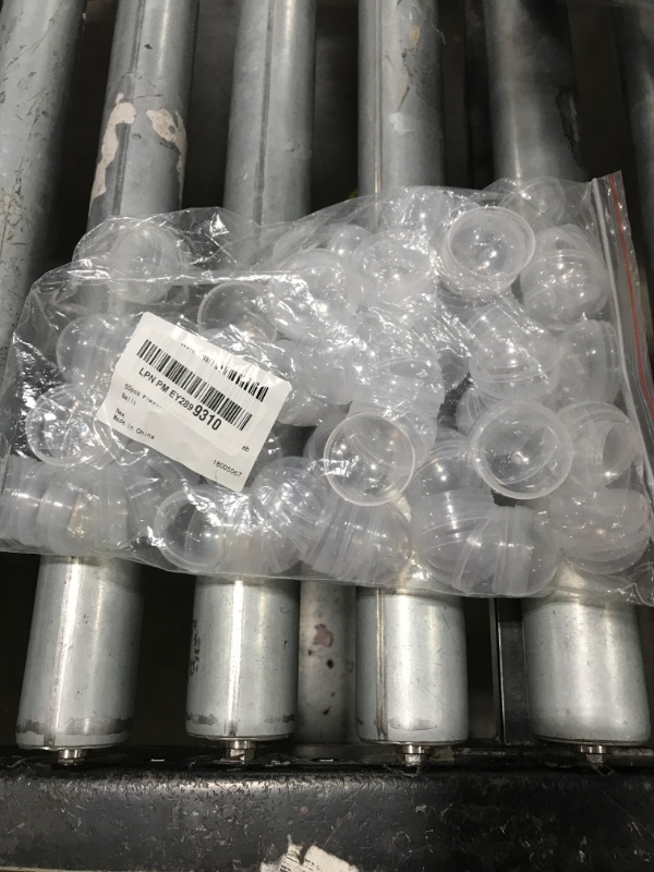 Photo 1 of JOINPAYA 50pcs Easter Gumball Vending Machine Capsules: 1.5 inches Empty Gumball Round Capsules Claw Machines Balls Plastic Containers for Easter Prizes Party Favors