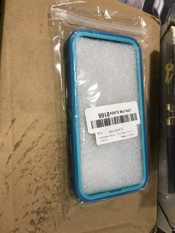 Photo 1 of Sansunto for iPhone 13 Pro Max & iPhone 12 Pro Max Heavy Duty Shockproof Case, Full Body Protection Silicone Rubber with Hard PC Tough Rugged Durable Phone Cover for Boys & Men. (Teal/Turquoise)
