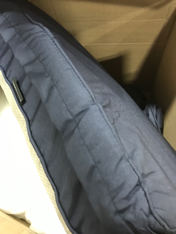 Photo 1 of AAAAAcessories Outdoor Deep Seat Cushions, Waterproof, Fade-Resistant Patio Furniture Replacement Cushions, 23.5" x 25.5" x 5" + 23.5" x 19", Navy Blue