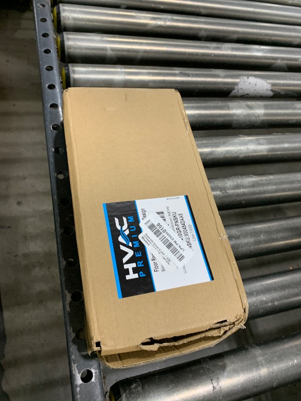 Photo 1 of HVAC Premium 4" X 10" Floor Register with Louvered Design - Heavy Duty Rigid Floor Air Supply with Damper & Lever - Outer Dimensions [ 5.5 X 11.5] - Light Grey