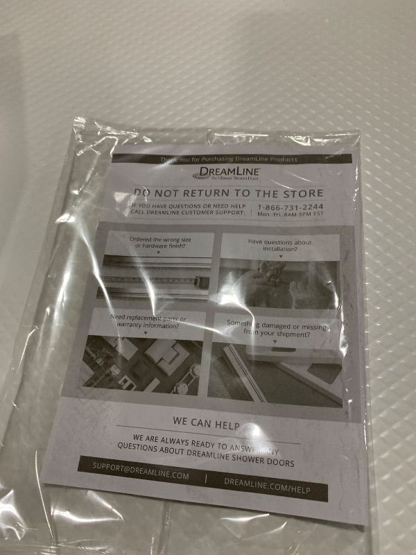 Photo 1 of DreamLine SlimLine 32-in W x 60-in L White Single Threshold Rectangle Shower Pan Base with 1.75-in H Threshold (Left Drain)