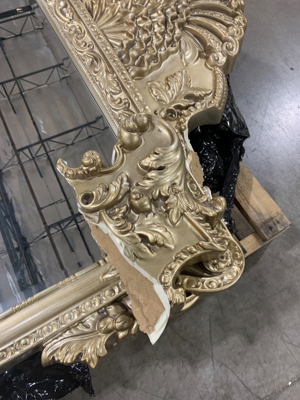 Photo 1 of Ornate 8'10 x 3'6 ft. tall framed mirror
