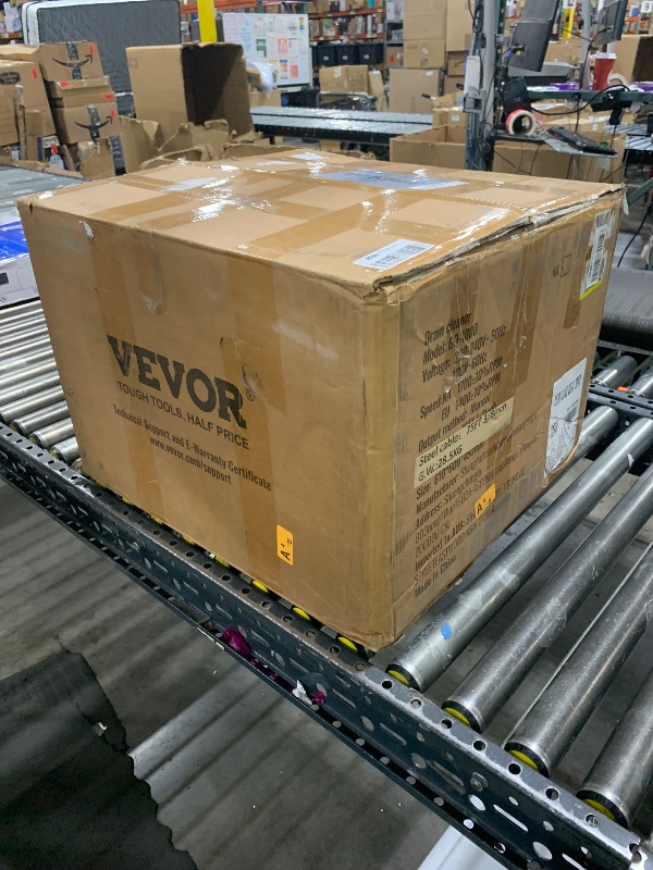Photo 1 of VEVOR 75Ft x 3/8Inch Drain Cleaner Machine,fit 1 Inch/25MM to 4 Inch/100MM Pipes,250W Drain Cleaning Machine,Portable Electric Drain Auger with Cutters Glove Drain Auger Cleaner Sewer Snake