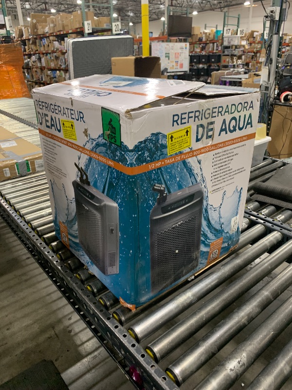 Photo 1 of ACTIVEAQUA AACH50HP Water Chiller for Aquarium, Hydroponics, Bathtub – 0.5 HP, Fast Cooling, 90-172 Gallons, Titanium Evaporator – Fittings Included