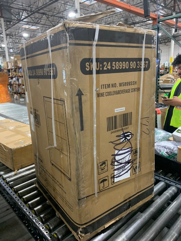 Photo 1 of Electactic Mini Fridge 130 Can Beverage Refrigerator Cooler, 3.2 Cu.Ft Drink Fridge for Soda Wine Beer, Digital Temperature Control Cooler for Home, Dorm, Bar