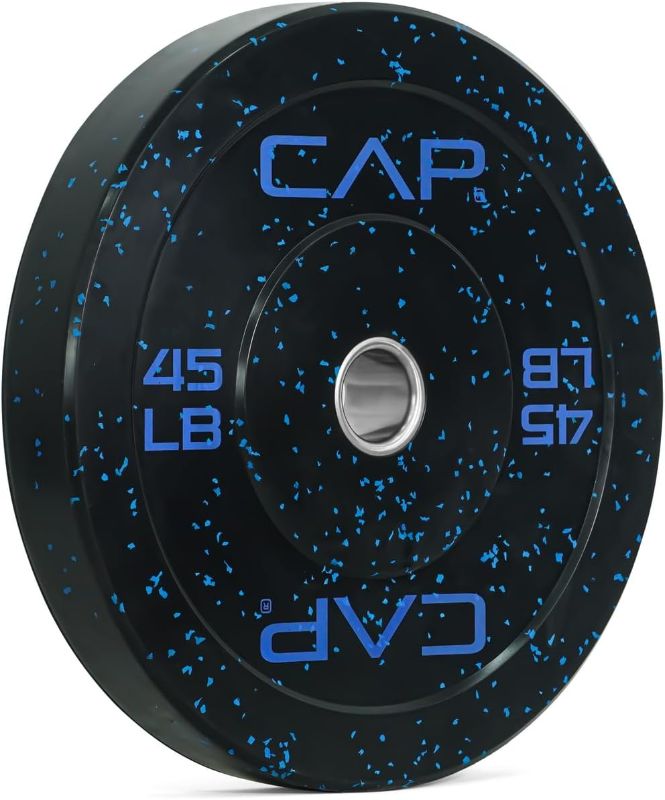 Photo 1 of CAPHAUS Rubber Olympic Speckled Bumper Plate with Screened logo
