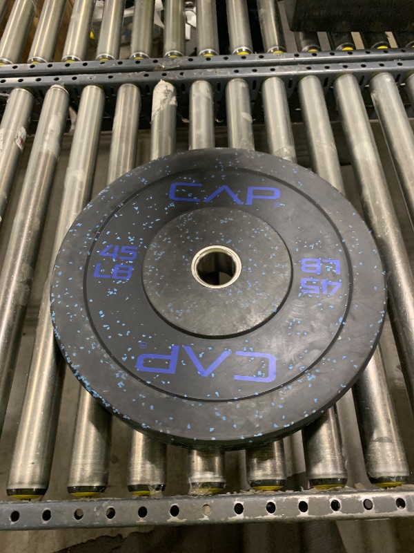 Photo 1 of CAPHAUS Rubber Olympic Speckled Bumper Plate with Screened logo