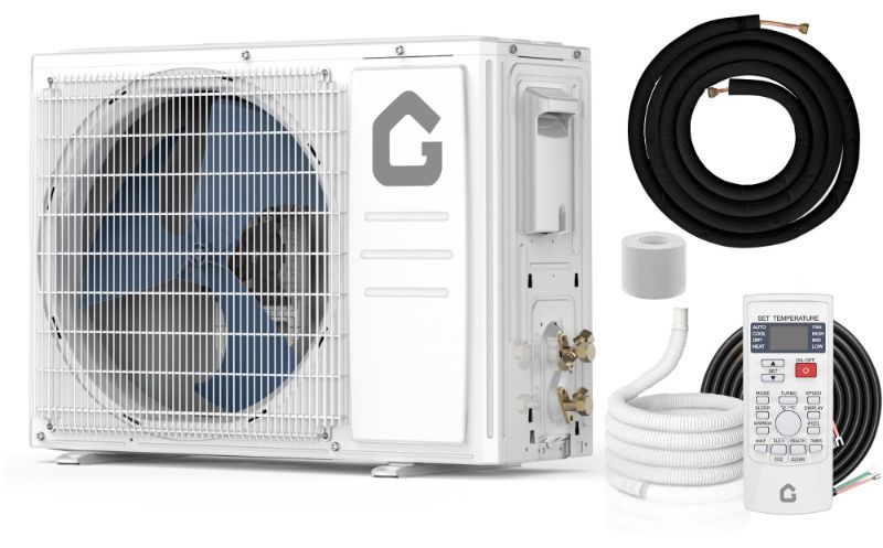 Photo 1 of 12,000 BTU Mini Split Air Conditioner with 22 SEER2 Efficiency,750 Sq.Ft Cooling/Heating, Energy Star Certified,Smart Inverter Tech
