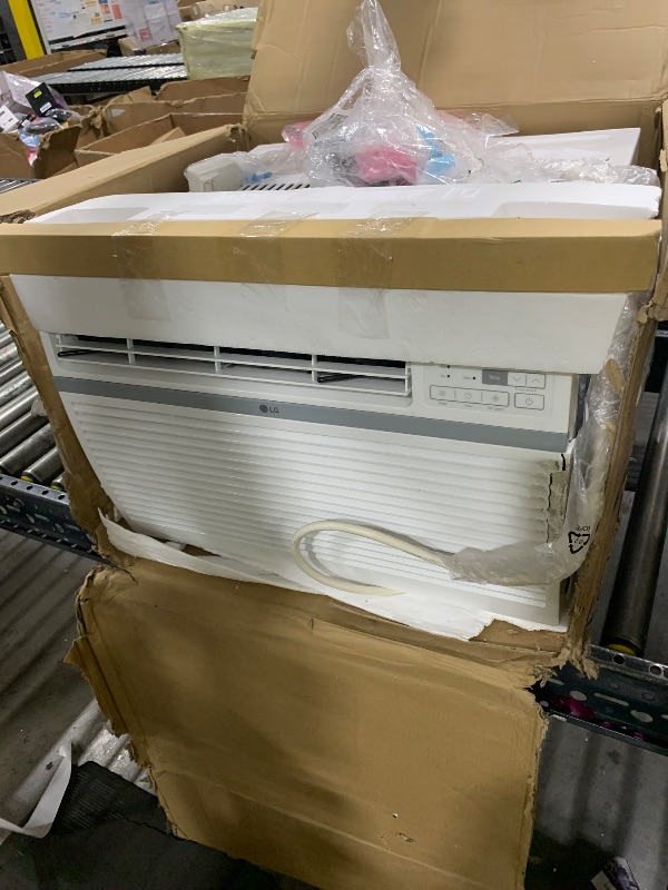 Photo 1 of LG LW1424RD, 14000 BTU, White 14,000 Window Air Conditioner, 115V, 700 Sq.Ft. (25' x 28' Room Size), Quiet Operation, Electronic Control with Remote, 3 Cooling & Fan Speeds, Auto Restart