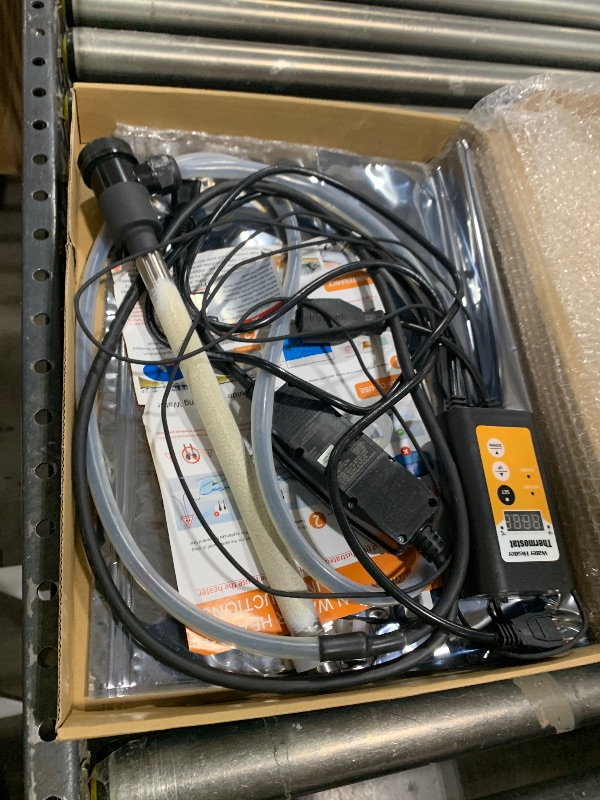 Photo 1 of 1500W Immersion Water Heater, with Gfci Plug, Thermostat Submersible Water Heater Fast Heating Bucket, Bathtub, Baptismal, Baptistry, Basin,Inflatable Above Ground Pools Heater